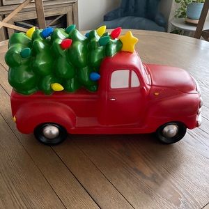 Vintage-style Christmas lighted blow mold